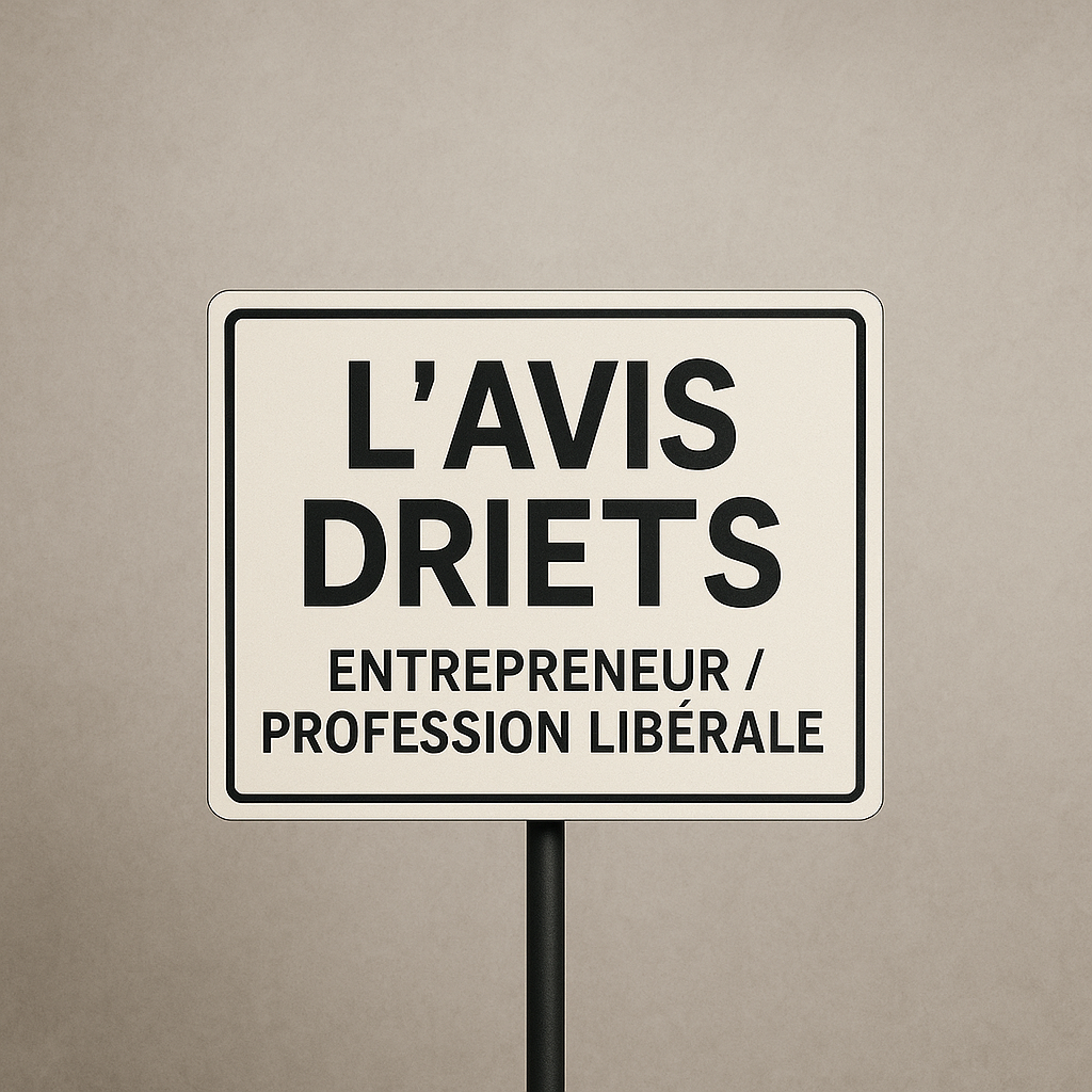 avis DRIETS Entrepreneur/Profession libérale